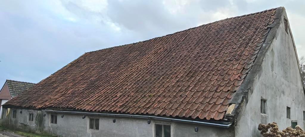 Oud hollandse dakpannen +-3400 stuks, Ophalen, Gebruikt, Steen of Klei, 15 m² of meer
