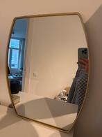 Gouden Spiegel met Gebogen Randen - 375x385mm, Huis en Inrichting, Woonaccessoires | Spiegels, Ophalen, Minder dan 50 cm, Nieuw