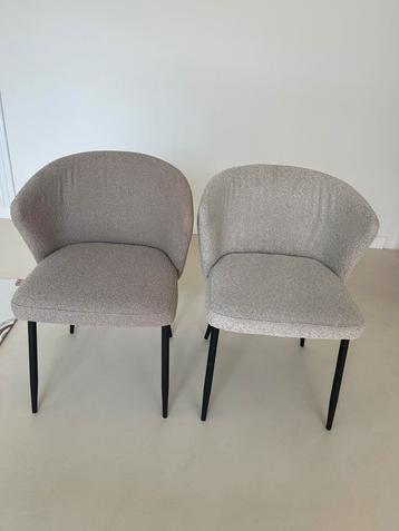 Eleonora eetkamerstoelen 8 stuks (4x beige 4x taupe)