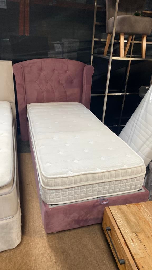 Boxspring met opbergfunctie/ 1 persoons, Huis en Inrichting, Slaapkamer | Boxsprings, Ophalen of Verzenden, Zo goed als nieuw