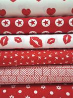 Hobbypakket rood, Hobby en Vrije tijd, Stoffen en Lappen, Nieuw, Ophalen of Verzenden, 30 tot 120 cm, Katoen