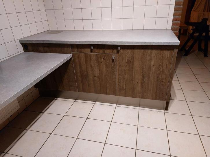 Aanrecht met tafelblad, lade en opbergkast, Huis en Inrichting, Keuken | Keukenelementen, Minder dan 100 cm, 50 tot 100 cm, 25 tot 50 cm