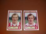 panini voetbal 80 psv rene en willy van de kerkhof 1980, Verzamelen, Ophalen of Verzenden, Zo goed als nieuw, PSV, Poster, Plaatje of Sticker