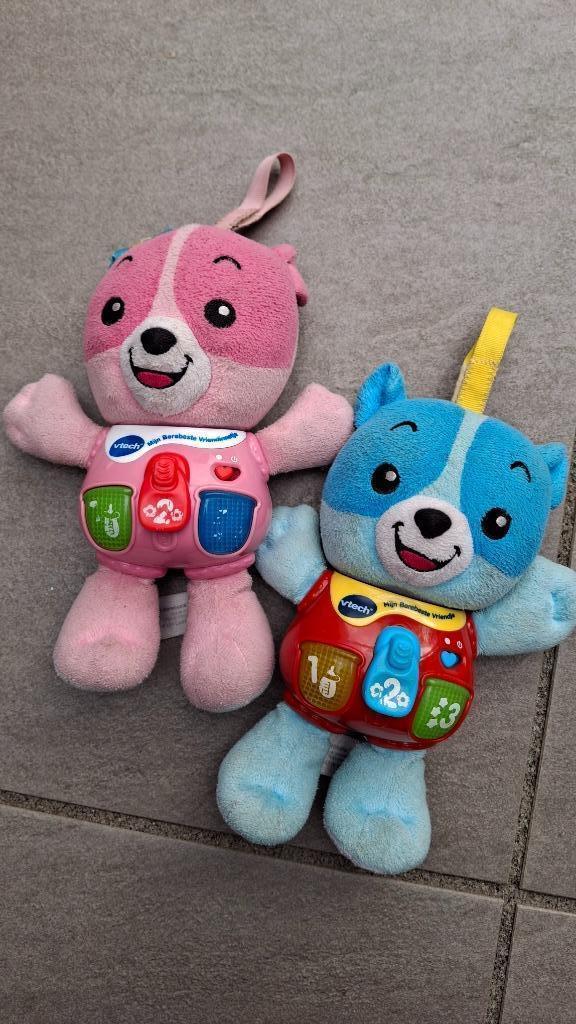 Vtech mijn berebeste vriendje vriendinnetje roze blauw, Kinderen en Baby's, Speelgoed | Vtech, Gebruikt, 6 maanden tot 2 jaar