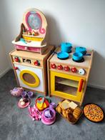 Een mooie houten keukenspeelset te koop met vele extra's!, Kinderen en Baby's, Speelgoed | Houten speelgoed, Meubelstuk of Keukentje
