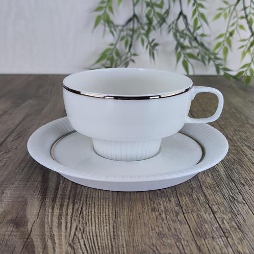Rosenthal Studio Linie: Modulation Platinband Theekop met Sc, Antiek en Kunst, Antiek | Servies los, Ophalen of Verzenden