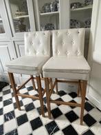 2 barstoelen / barkrukken Riviera Maison, Huis en Inrichting, Barkrukken, Ophalen, Zo goed als nieuw, 90 cm of meer, Hout