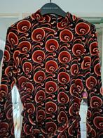 King Louie Velours Jurk Retro Print Maat L, Overige kleuren, Maat 42/44 (L), Ophalen of Verzenden, Zo goed als nieuw