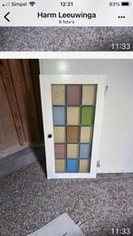 4 Glas in Lood raampjes, Doe-het-zelf en Verbouw, Glas en Ramen, Ophalen, Minder dan 80 cm, Glas in lood, Zo goed als nieuw