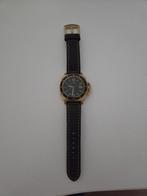 mannen horloge, Leer, Staal, Polshorloge, Zo goed als nieuw