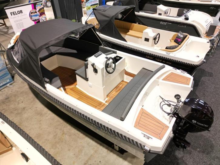 Nieuwe Aqua 495 de luxe sloep met 9.9 bom vol extra opties!, Watersport en Boten, Sloepen, Nieuw, Tot 10 pk, 3 tot 6 meter, Buitenboordmotor