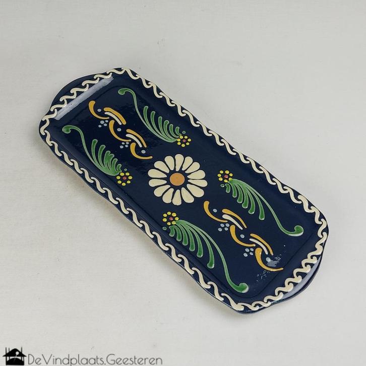 Oud Frans aardewerk cakeplateau, Antiek en Kunst, Curiosa en Brocante, Ophalen of Verzenden