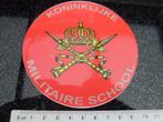 sticker koninklijke militaire school logo embleem wapen, Verzenden, Zo goed als nieuw, Bedrijf of Vereniging