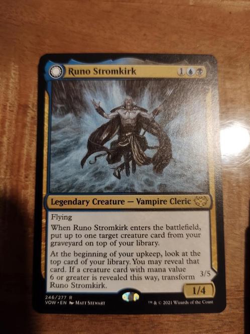 Runo Stromkirk Zeemonster Commander deck, Hobby en Vrije tijd, Verzamelkaartspellen | Magic the Gathering, Zo goed als nieuw, Speeldeck