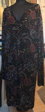Marina Rinaldi  jurk zwart wijnrood 48, Kleding | Dames, Ophalen of Verzenden, Nieuw, Zwart, Jurk