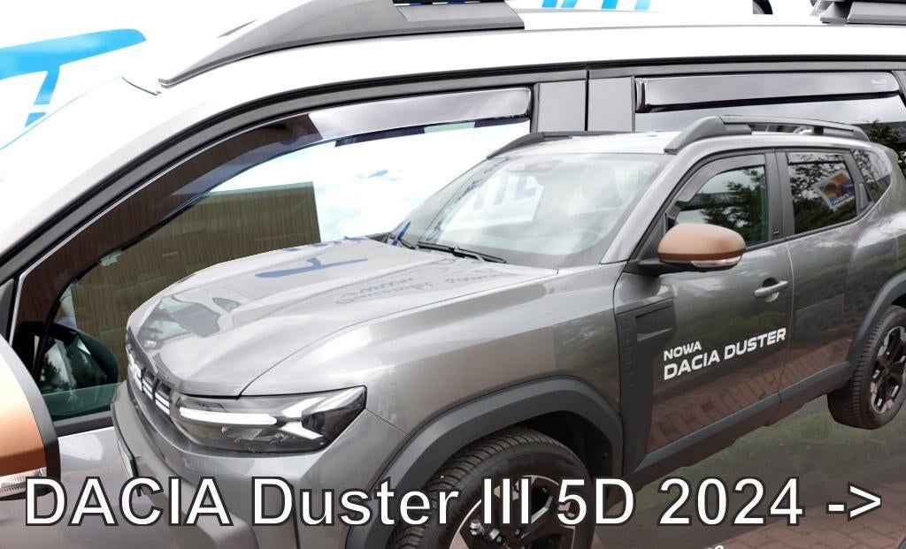 Dacia Duster 1 2 3 zijwindschermen smoke raamspoilers visors, Ophalen of Verzenden, Nieuw
