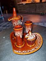 Vintage Kernewek Pottery Olie, Peper, Zout & Mosterd Set, Antiek en Kunst, Antiek | Keukenbenodigdheden, Ophalen of Verzenden