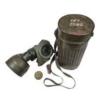 Wo2 Nederlandse marine/mariniers gasmasker set Officier, Verzamelen, Militaria | Tweede Wereldoorlog, 2288CL, Overige typen, Info@dbmmilitaria.nl