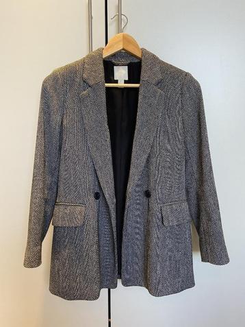 H&M visgraat / herringbone dames blazer - maat 32 beschikbaar voor biedingen