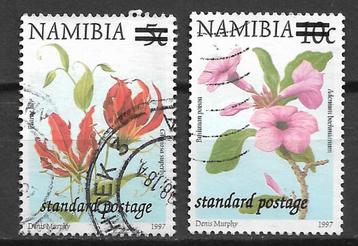 Namibie 2002 Bloemen met opdruk nieuwe waarde beschikbaar voor biedingen