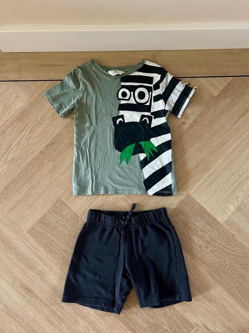 Z.g.a.n. Tweedelige pyjama met zebra, maat 122, H&M, Kinderen en Baby's, Kinderkleding | Maat 122, Zo goed als nieuw, Jongen, Nacht- of Onderkleding