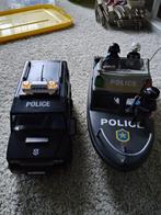 Playmobil politieauto en politieboot, Ophalen, Gebruikt, Los playmobil