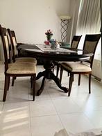 Aangeboden Eethoek Tafel + 4 stoelen, Ophalen, Gebruikt, 50 tot 100 cm, Vier personen