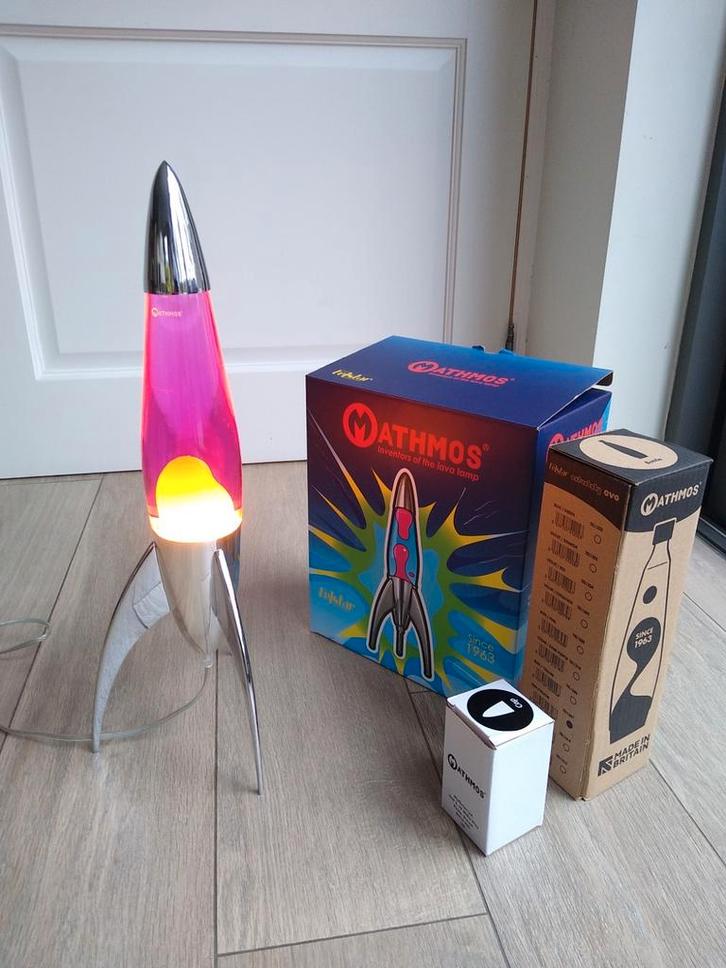 Mathmos Telstar lavalamp, Huis en Inrichting, Lampen | Tafellampen, Zo goed als nieuw, Minder dan 50 cm, Metaal, Ophalen of Verzenden