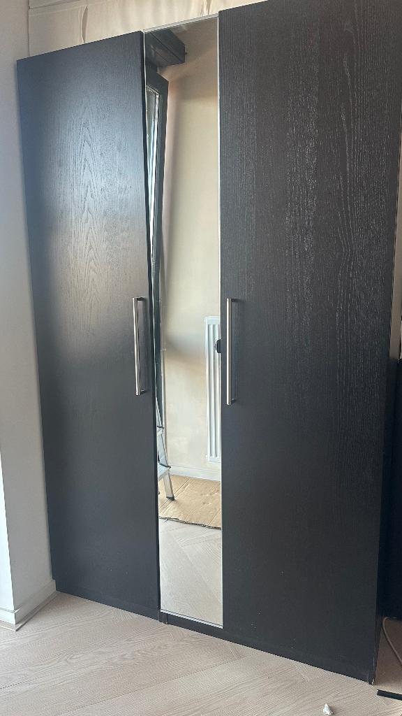 IKEA PAX Zwartbruin 125x200cm, Huis en Inrichting, Kasten | Kledingkasten, Gebruikt, 200 cm of meer, 100 tot 150 cm, 50 tot 75 cm