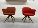 2 Nieuw Rolf Benz 640 Eetkamerstoel Stof Design stoel Noten