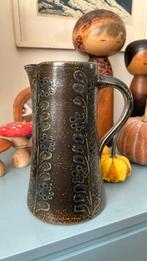 Vintage grote zware zoutglazuur kan handarbeit, Ophalen of Verzenden