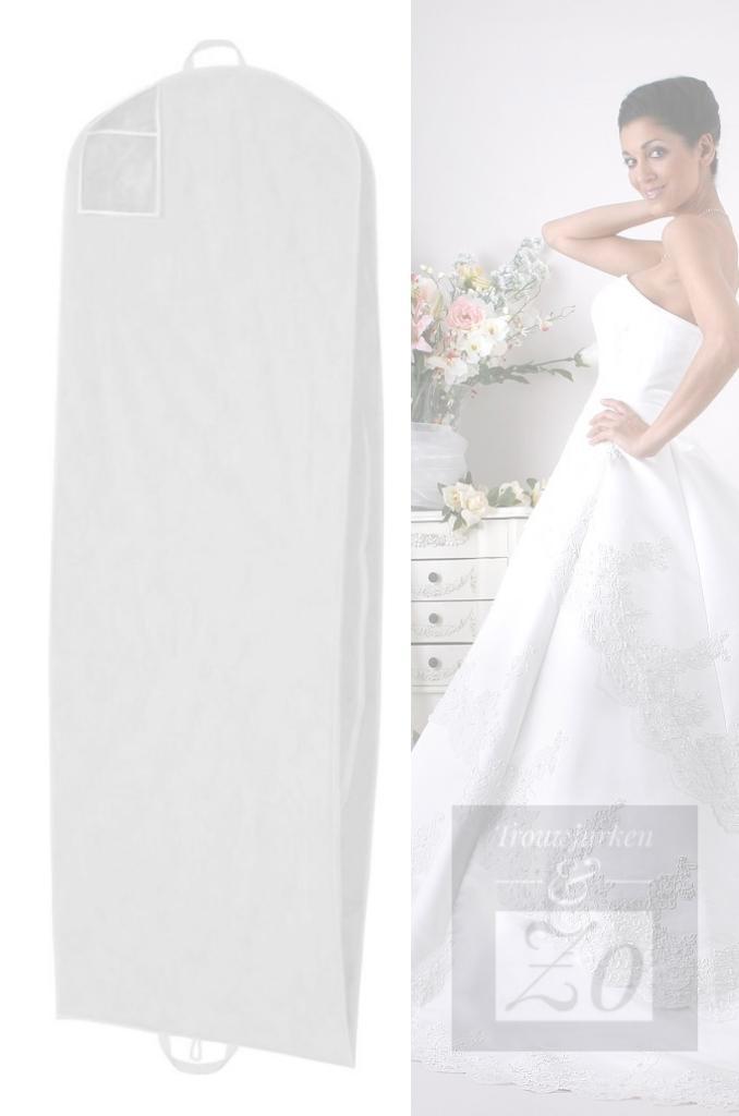 Kledinghoes voor Bruidsjurk 2 m - Nieuw, Kleding | Dames, Trouwkleding en Trouwaccessoires, Nieuw, Trouwjurk, Wit, Ophalen of Verzenden