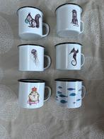 Emaille koffiemokken, Overige materialen, Overige typen, Ophalen of Verzenden, Zo goed als nieuw