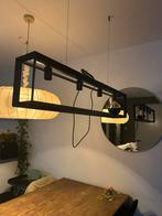 Zwarte hanglamp met 4 spots, Ophalen, Zo goed als nieuw, Metaal, 75 cm of meer