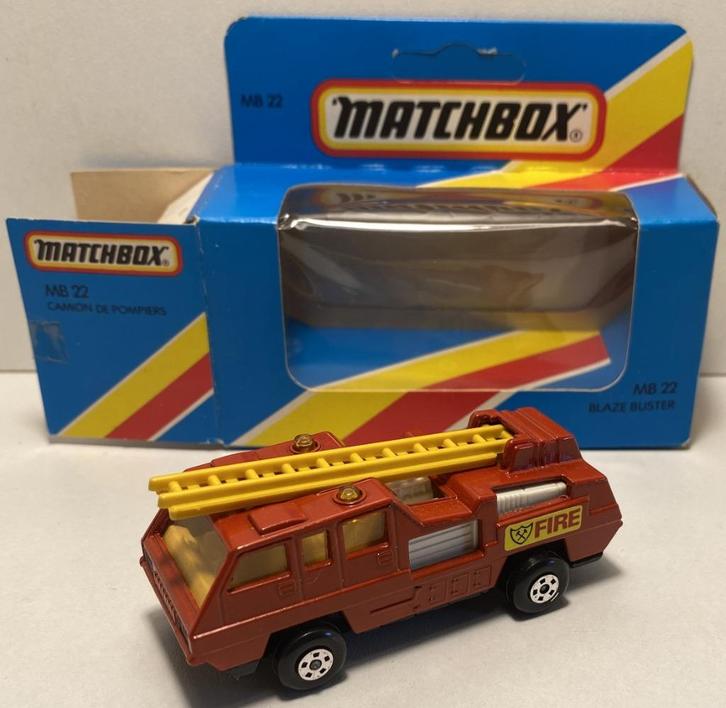 Matchbox 22F-8 Blaze Buster FIRE, Hobby en Vrije tijd, Modelauto's | Overige schalen, Zo goed als nieuw, Bus of Vrachtwagen, Ophalen of Verzenden