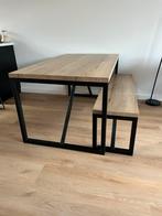 Eettafel met bankje., Huis en Inrichting, Tafels | Eettafels, Ophalen, Industriël, landelijk, 50 tot 100 cm, Zo goed als nieuw
