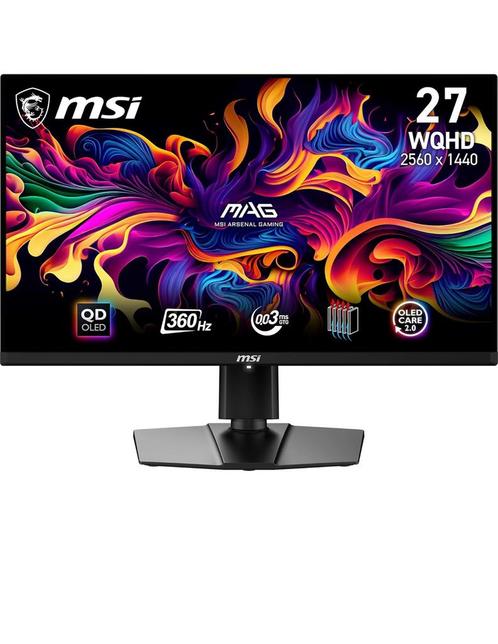 MSI MAG 271QPX QD-OLED Gaming Monitor – 360Hz | QD-OLED, Computers en Software, Monitoren, Zo goed als nieuw, 201 Hz of meer, DisplayPort