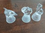 3  kristalenbeeldjes, Antiek en Kunst, Antiek | Glas en Kristal, Ophalen