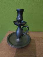 Tinnen Kandelaar - Tiel C&K Holland - 15cm, Antiek en Kunst, Antiek | Tin, Ophalen of Verzenden