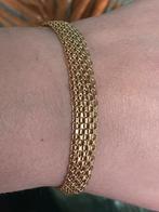 9 karaat geelgouden armband 19.5 cm lang 1 cm breed, Goud, Ophalen of Verzenden, Zo goed als nieuw