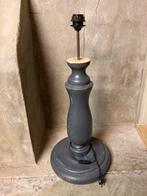 Landelijke lamp brocante lampenvoet geschilderd hout, Ophalen