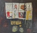Jan van Heel - "Une histoire d'un soldat"., Antiek en Kunst, Kunst | Schilderijen | Modern, Ophalen