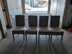 4 rieten stoelen, Huis en Inrichting, Ophalen, Overige kleuren, Riet of Rotan, Zo goed als nieuw