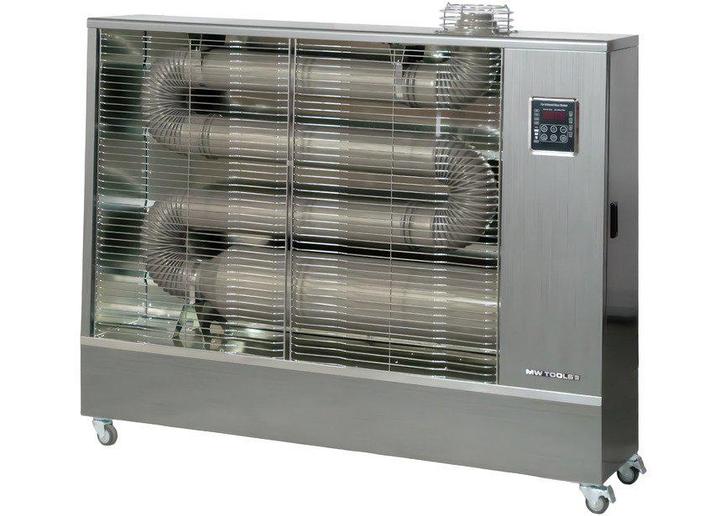 Infrarood dieselstraler Pro 16 kW silver 180-920 m³ MW Tools, Doe-het-zelf en Verbouw, Verwarming en Radiatoren, Zo goed als nieuw