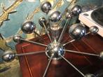 Sputnik lamp, metaal. Sixties plafond en/of tafellamp. Uniek, Huis en Inrichting, Ophalen of Verzenden, Zo goed als nieuw, Metaal