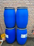 Voerton / regenton / blauwe ton / blauw vat, Tuin en Terras, Regentonnen, 75 tot 150 liter, Ophalen, Zo goed als nieuw, Kunststof