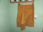 leren rok coutry and westernstyle, Kleding | Dames, Ophalen, Bruin, Boven de knie, Onbekend