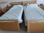 Senioren bed 2 personen, Tempur matrassen & elect. bedbodems, Ophalen, Bruin, Tweepersoons, 180 cm