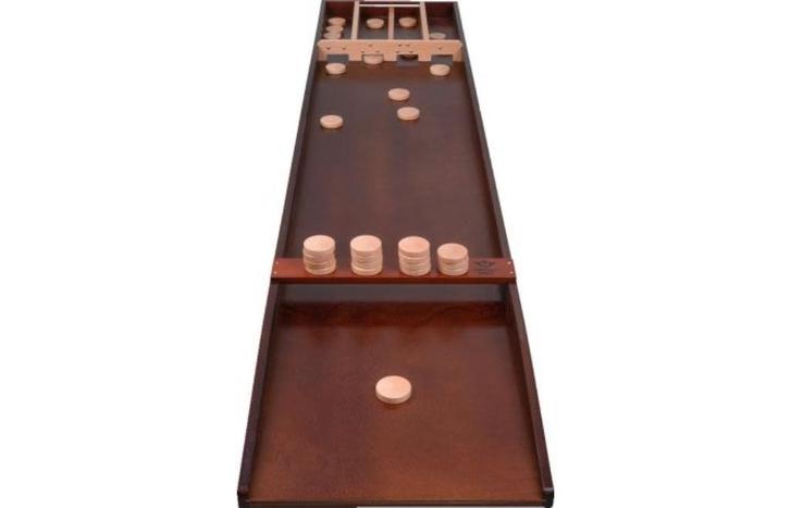 Engelhart Luxe Wedstrijd Sjoelbak aanbieding €89.95, Hobby en Vrije tijd, Gezelschapsspellen | Bordspellen, Nieuw, Een of twee spelers