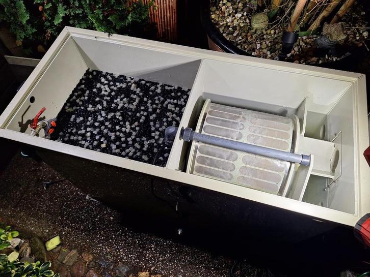 mooie grote combi trommelfilter voor koi vijver, Tuin en Terras, Vijver-toebehoren, Gebruikt, Vijverfilter, Ophalen